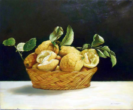 1410-T2 | 50cm x 61cm | panier de citron 